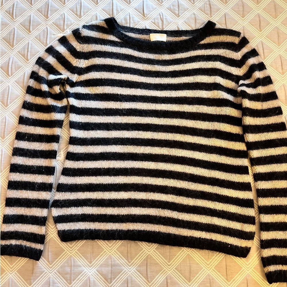 Day Birger et Mikkelsen Elegant Black and White Striped Women's Sweater|size XS - Picture 2 of 11